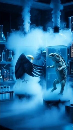 Combining two animals, a frog and an eagle, together #Video shorts