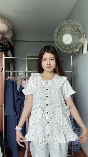 ချည်နု 3 in 1 💛 #pajamas #Nightwear #3in1pajamasleepwear #ညဝတ်အကျီ #လက်ကားပင်ရင်း