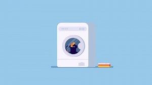 A fun and creative animation featuring a cute cat spinning inside a washing machine. Enjoy the charm of its playful motion!