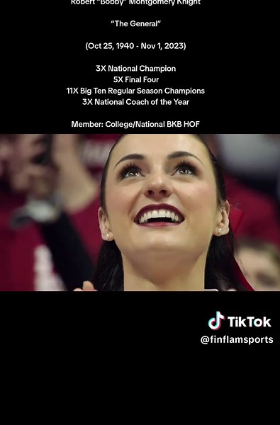 Robert “Bobby” Montgomery Knight “The General” (Oct 25, 1940 - Nov 1, 2023) 3X National Champion 5X Final Four 11X Big Ten Regular Season Champions 3X National Coach of the Year Member: College/National BKB HOF #indiana #coach #college #basketball #men #bobbyknight #rip #michaeljordan #mj #michaeljordan #thegeneral