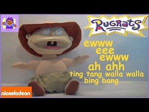 1998 Nickelodeon Rugrats Talking Safari Tommy Pickles Plush doll By Mattel