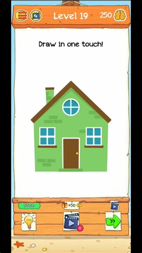 Brain Who? lDraw in one touch|Level#19| Solution Walk-through Answers.