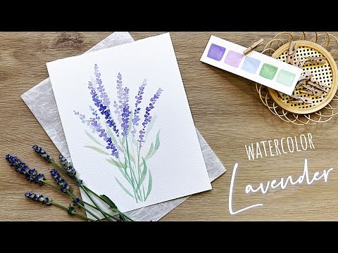 Watercolor Lavender Painting | Step-by-Step for Beginners