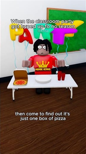 Classroom Parties Be Like..... #shorts #roblox #funny #robloxmemes