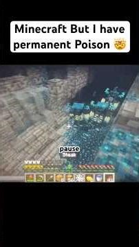 Minecraft if you had Permanent Poison #minecraft #minrcraftshorts #minecraftbut