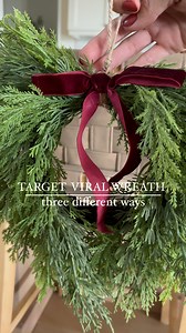 🌲Save this post and share with a friend ! The viral Target mini wreath styled 3 ways Are you obsessed yet ? These 12” mini wreaths are new to Target and will sell out fast ! ❤️If you love them, don’t wait. Comment “WREATH” & I’ll send over the details! You can also shop this post on my LTK ❤️➡️https://liketk.it/4Uz4G #ltkfindsunder50 #ltkseasonal #ltkholiday#ltkfindsunder50 #ltkseasonal #ltkholiday #Itkholiday #Itkhome #Itkunder50 #miniwreath #diychristmasdecor #holidaydecor #homedecoration #ch