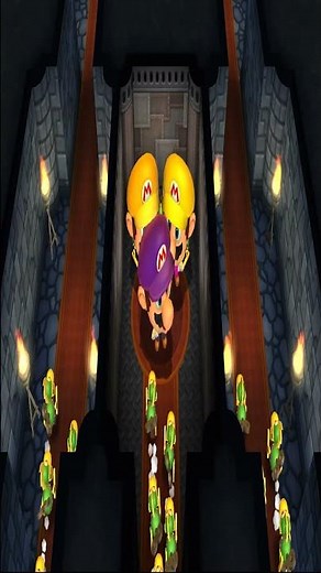 Mario Party 9 Mini-game Choose your path to survival in the castle.