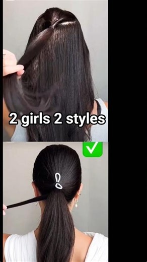 Voluminous High Ponytail Hairstyle Tutorial 💁‍♀️ ✨ #schoolhairstyle#hairstyle #shorts