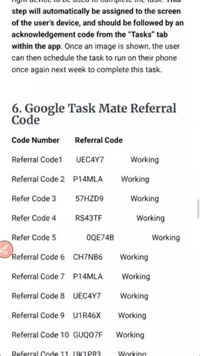 Google Task Mate Referral Code New Codes #youtube #youtubeshorts #shorts #vira l#trending #explore
