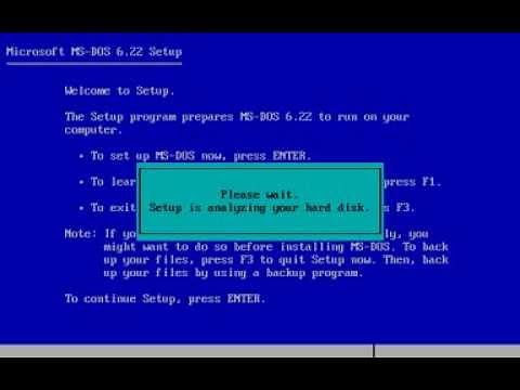 Installing MS-DOS 6.22 on DOSBox in Boot Mode