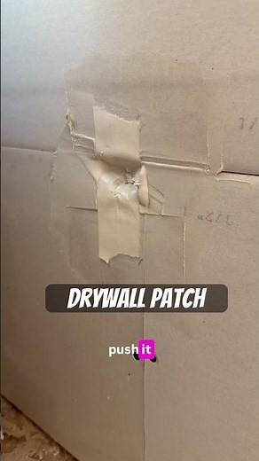 Quick fix drywall patch. Broken corner. ￼