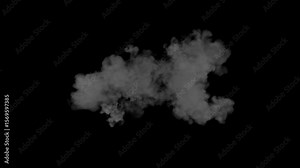 Fire Explosion Multiple Artillery Fire FX Loop with Realistic Cannon Blasts and Smoke Trails.Nuclear atomic bomb explosion with smoke, fire and cloud, isolated on Black Screen.