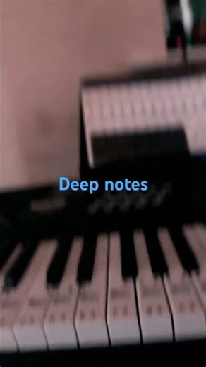 Deep notes on key board #music c