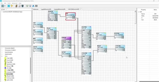Recreated AHU simulation in Sedona Application Editor for HVAC control learning | Berny Say posted on the topic | LinkedIn