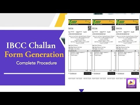 IBCC online challan form || IBCC online bank challan procedure || how to print ibcc tcs challan