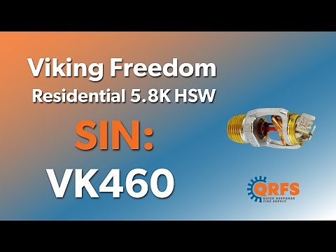 Viking Freedom Residential 5.8K Horizontal Sidewall Head Intro | VK460 | Fire Sprinklers | QRFS