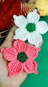 47K views · 704 reactions | So Beautiful   Pink and White flower 勺 model you can use anywhere. . . #reels #reelsvideo #fblifestyle #reelsviralシ #fbreelsfypシ゚ #fb #crochet #knitting #diy #art #tutorial #howto #crochetflower #viral #viralpost #viralvideo #reelsfbシ #reelschallenge #alamara | Alam Ara | Facebook