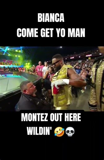 MONTEZ FORD Out Here WILDIN' 🤣💀 #wwe #wweraw #montezford #wrestling