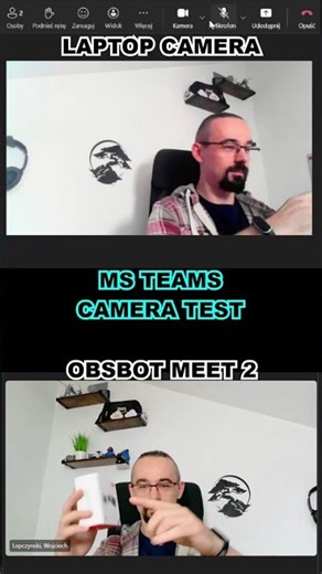 Laptop Camera vs 4K Webcam in Microsoft Teams