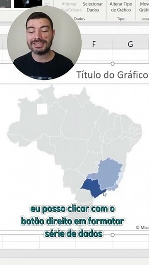 How to create a map chart in Excel