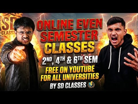 BSC EVEN SEMESTER CLASSES II 2/4/6 SEMESTER II FREE ON YOUTUBE II PHYSICS/CHEMISTRY / MATHEMATICS