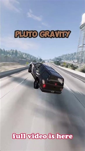 Pluto Gravity Car Crash Test ❄️🚗💥 | Ultra Low-Gravity Crash Simulation!