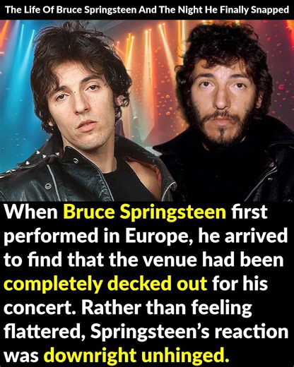 42K views · 507 reactions | When Bruce Springsteen first performed in Europe, he arrived to find that the venue had been completely decked out for his concert. Rather than feeling flattered, Springsteen’s reaction was downright unhinged. | Factinate | Facebook