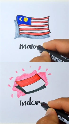 Indonesian vs Malaysia #tutorial #gambar #viral
