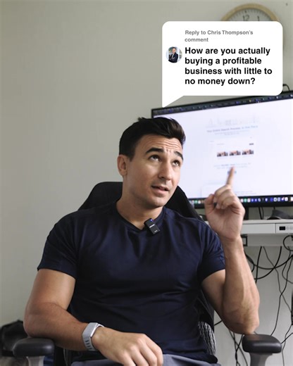 "How are you actually buying profitable businesses with little to no money down?" Great question. Here's the exact formula: Step 1: SBA 7A Acquisition Loan: This covers 90-95% of the purchase price. It's a government-backed loan designed specifically for business acquisitions. Step 2: Seller Financing: The current owner becomes the bank for 5-15% of the deal. You negotiate the terms directly with them—interest rate, payment schedule, everything. Step 3: Investor Money: Bring in a partner (family