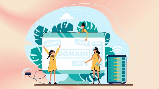 What are the most common domain extensions in 2025?