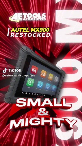 🚨 We are stocked up on AUTEL MaxiCheck MX900s 🚨 This small form factor tablet is capable of handling: ✅ Rapid System Scans: Quick VIN recognition and comprehensive system checks. ✅ Broad Functionality: Manage over 40 service tasks with ease. ✅ Ease of Use: Simplify advanced diagnostics, making them accessible to all skill levels. ✅ Advanced Support: Stay updated with the latest vehicle protocols and features. Perfect for new or expanding shops, Streamline your workflow and boost diagnostic eff