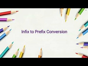 Infix to Prefix Conversion using Stack ( example 1 ) - lecture 49/ DAA