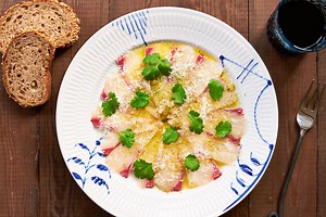 Kanpachi Carpaccio Recipe - Kanpaccio