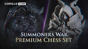 The showdown continues offline! The Summoners War Premium Chess Set, which features exquisite sculpting and high quality, is now here. Win the battle on the chessboard for the honor of light and darkness. https://com2ustore.com/ #com2usstore | Summoners War