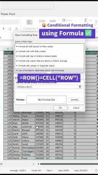 😮Conditional Formatting using Formula✅ #shorts #youtubeshorts #excel #exceltips #pakhikori2000