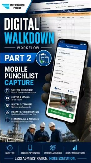 Digital Walkdown Workflow | Part 2 - Mobile Punchlist Capture