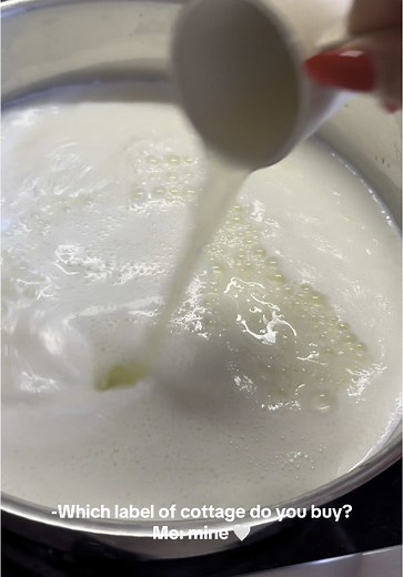 This and never buy cottage ever again 🫶🏼 #foryou #cottagecore #homemadecottagecheese #foryou