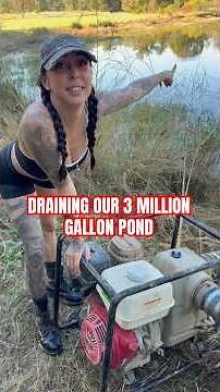 Why are we draining our 3 million gallon pond?! #animals #outdoors #diy #explore #texas #wildlife