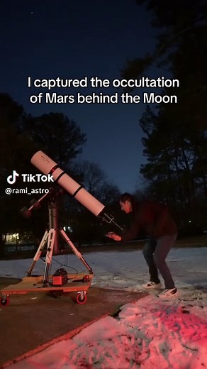 Mars Occultation Behind the Wolf Moon on January 13