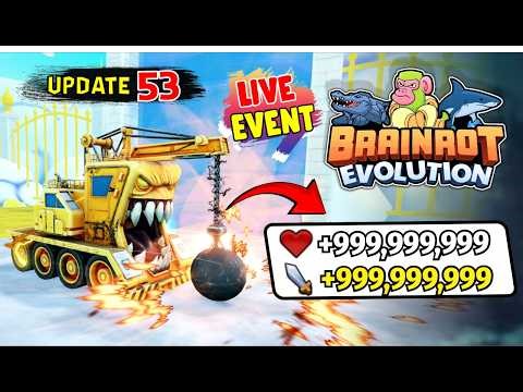 🔴 LIVE! Brainrot Evolution Update 53 🔥 NEW BOSS + GOD SECRET + FUSION! 😱