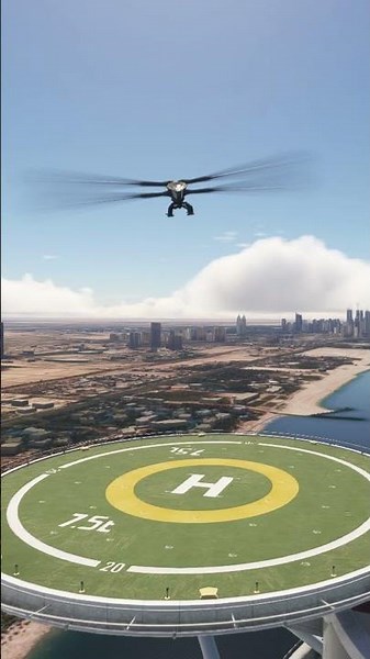Can The New Dune Ornithopter land at Abu Dhabi #ornithopter #msfs2020