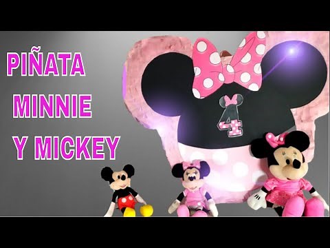 🍰 COMO HACER PIÑATA DE MINNIE MOUSE + 💥MOLDES O PLANTILLAS -GRATIS 💥