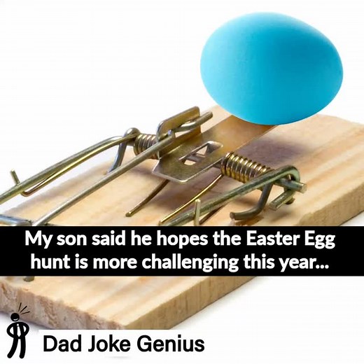 No eggs (or fingers) were hurt in this dramatization. #dadjokegenius #easter #easteregg #jokes | Dad Joke Genius