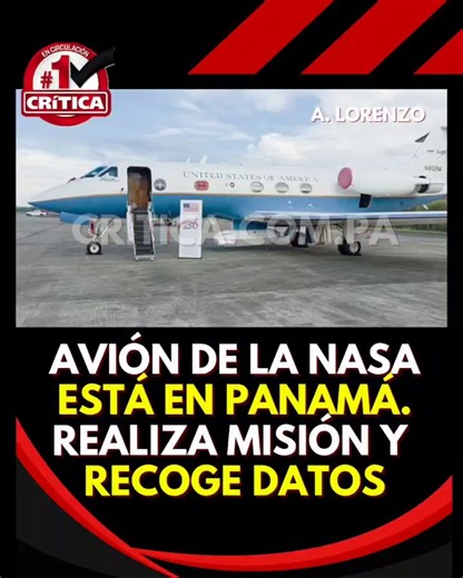 #NacionalCri En Panamá se encuentra eI C-20A de la NASA, un avión modificado, operado por el Centro de Investigación de Vuelo Armstrong, que actúa como plataforma científica aerotransportada para estudios de la Tierra. Equipado con el radar UAVSAR, recopila datos críticos sobre la corteza, glaciares, ecología y fenómenos climáticos.