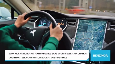 Elon Musk's Robotaxi Math 'Absurd,' Says Short Seller Jim Chanos, Doubting Tesla Can Hit Sub-20-Cent Cost-Per-Mile