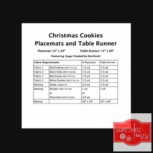 7.8K views · 27 reactions | Just in! This unique Christmas Cookies Placemats and Table Runner - Quilt PATTERN - by Ladeebug Designs - PTN3266 for $11.95. https://somethingtosewfabric.etsy.com/listing/1832111009/christmas-cookies-placemats-and-table #TableRunner #quilting #Christmas #pieced #pattern #LadeebugDesign #QuiltPattern #ChristmasCookies #Northcott #placemats | Something to Sew | Facebook
