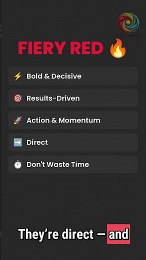 Why Fiery Red Gets Results #analysis #insightsdiscovery #personalitytypes