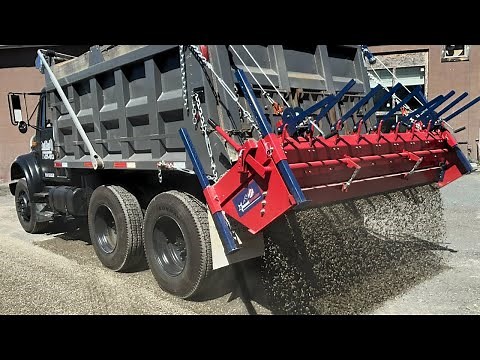 Chip Spreader Road Construction Step by Step