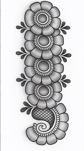 mehndi ki easy design | pencil mehndi drawing