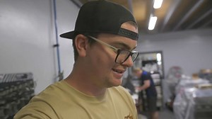 Testing the wagon's rebuilt engine on the dynamometer at full throttle